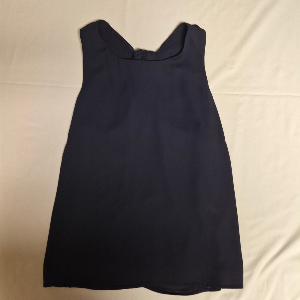 Collective Concept Navy Blue Twist Front Sleeveless Chiffon Blouse Stitch Fix SP